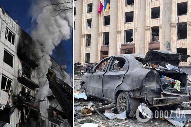 В Харькове сбили российский самолет, бомбивший мирное население