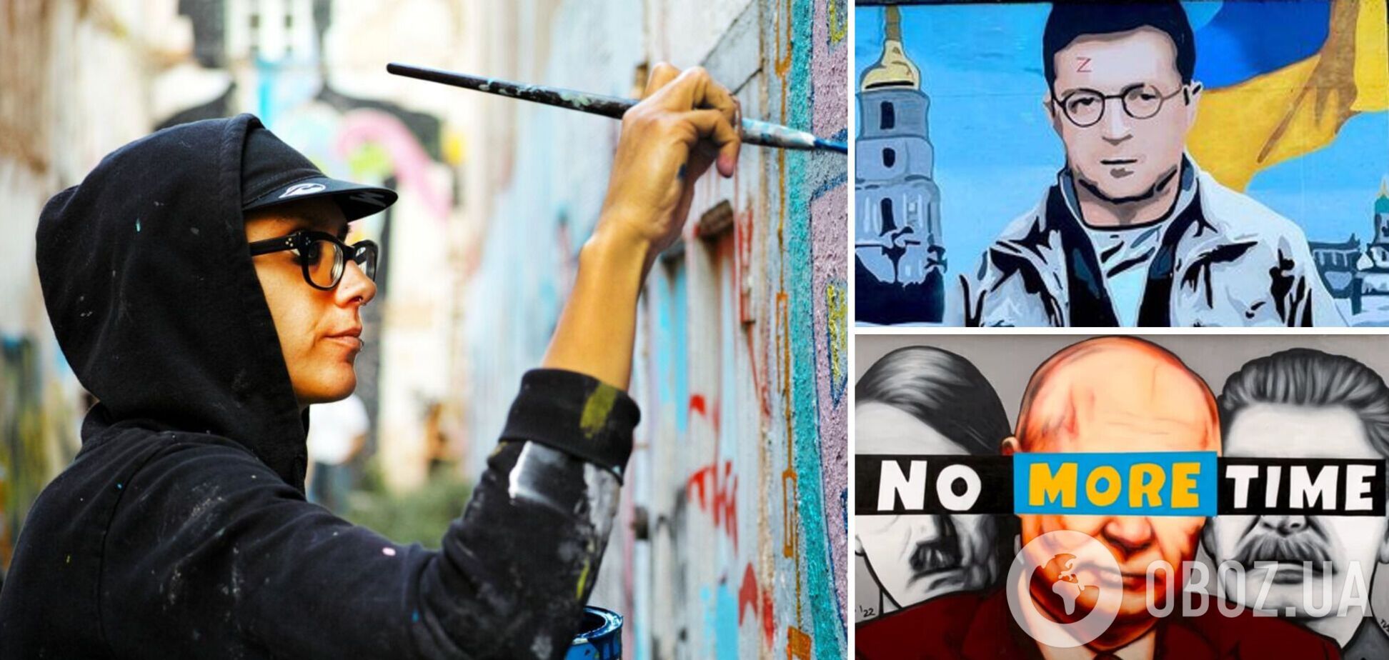 Зеленський — Гаррі Поттер і три диктатори: у Польщі з'явилися мурали проти війни в Україні