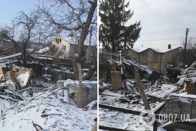 Разрушенный оккупантами дом в Житомире