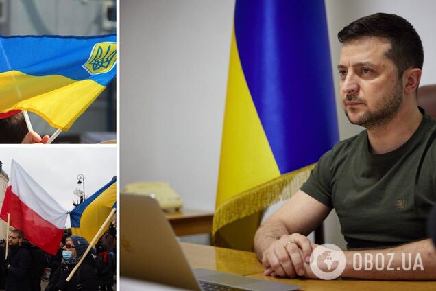 Зеленский анонсировал внесение в парламент в ближайшее время законопроекта 'об особом правовом статусе граждан Польши в Украине'