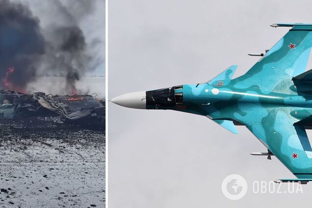 Российский Су-34 сбит на Черниговщине