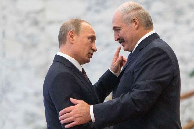 Лукашенко с Путиным в Москве 11 марта 2022 года