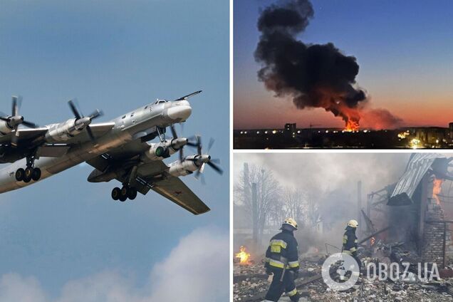 Росія запустила не менш ніж 10 крилатих ракет з Ту-95 по Сумах, Дніпру та Івано-Франківську – Генштаб ЗСУ