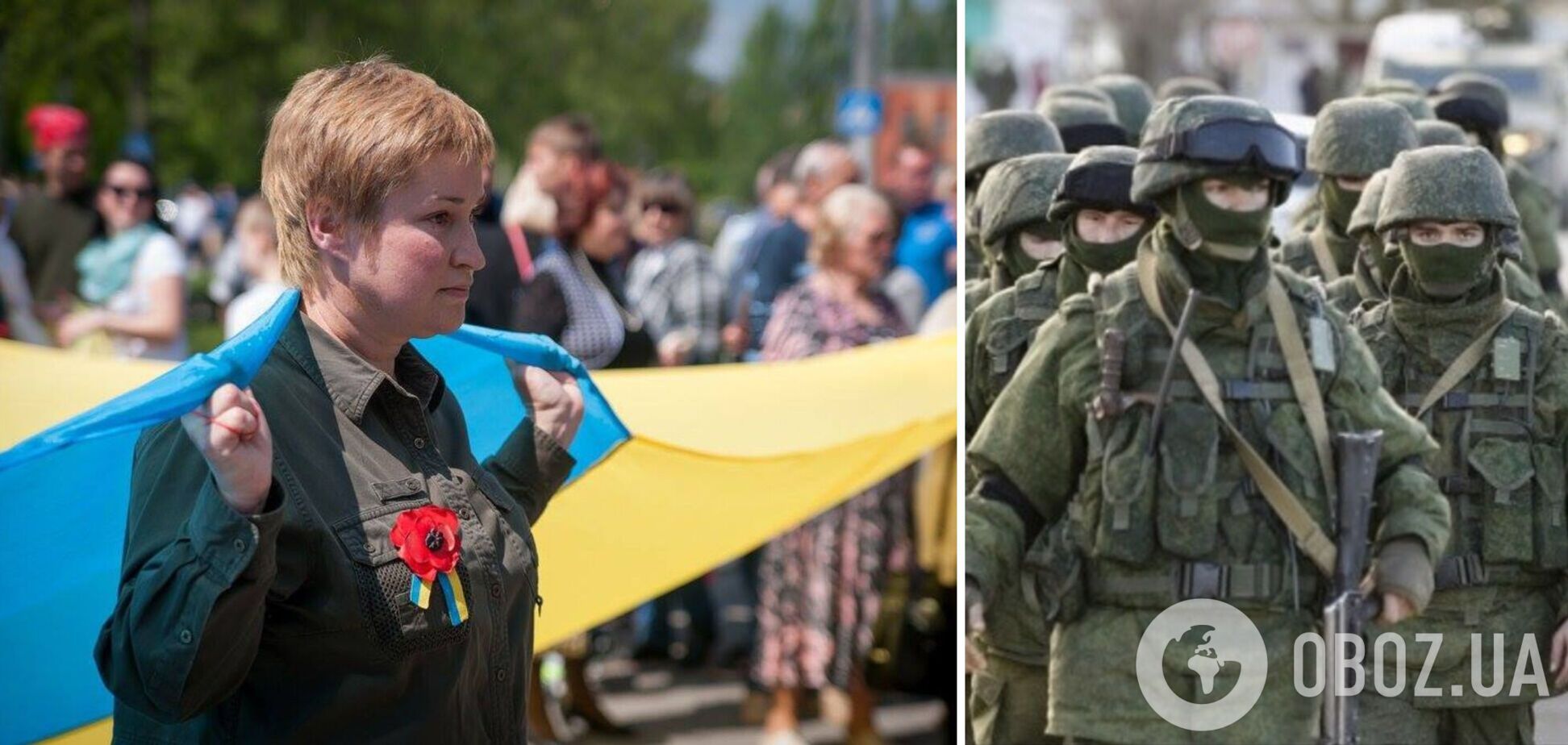 В Мелитополе оккупанты прямо с митинга похитили активистку, выступившую против РФ. Видео