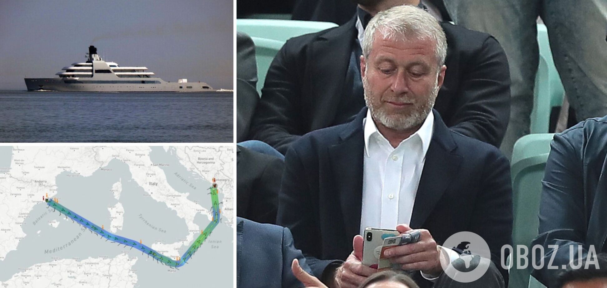 Абрамович перегнав свою яхту Solaris з Іспанії в Чорногорію, щоб її не відібрали. Фото