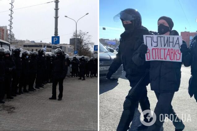 У Росії люди вийшли на акції проти війни з Україною: силовики проводили жорсткі затримання. Відео