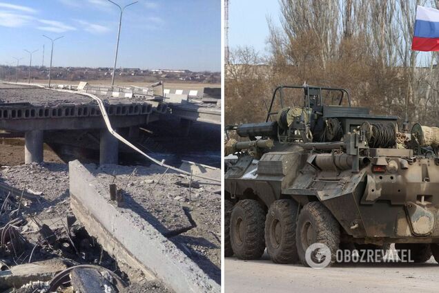 Транспортное сообщение между Энергодаром и Запорожьем прервано: оккупанты разбомбили мост. Фото и видео