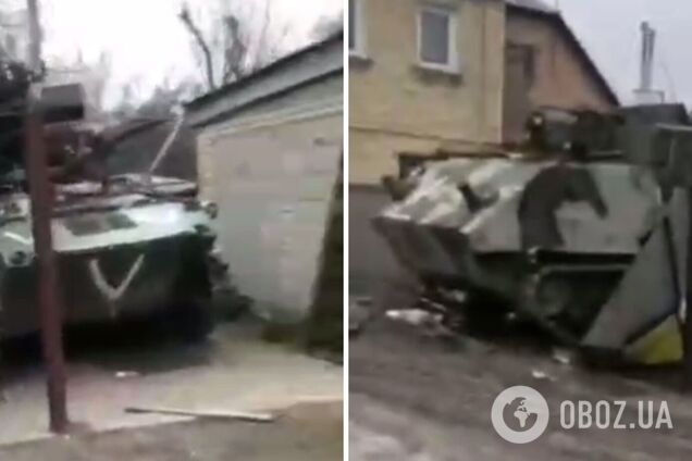 Оккупанты прячут технику во дворах частных домов