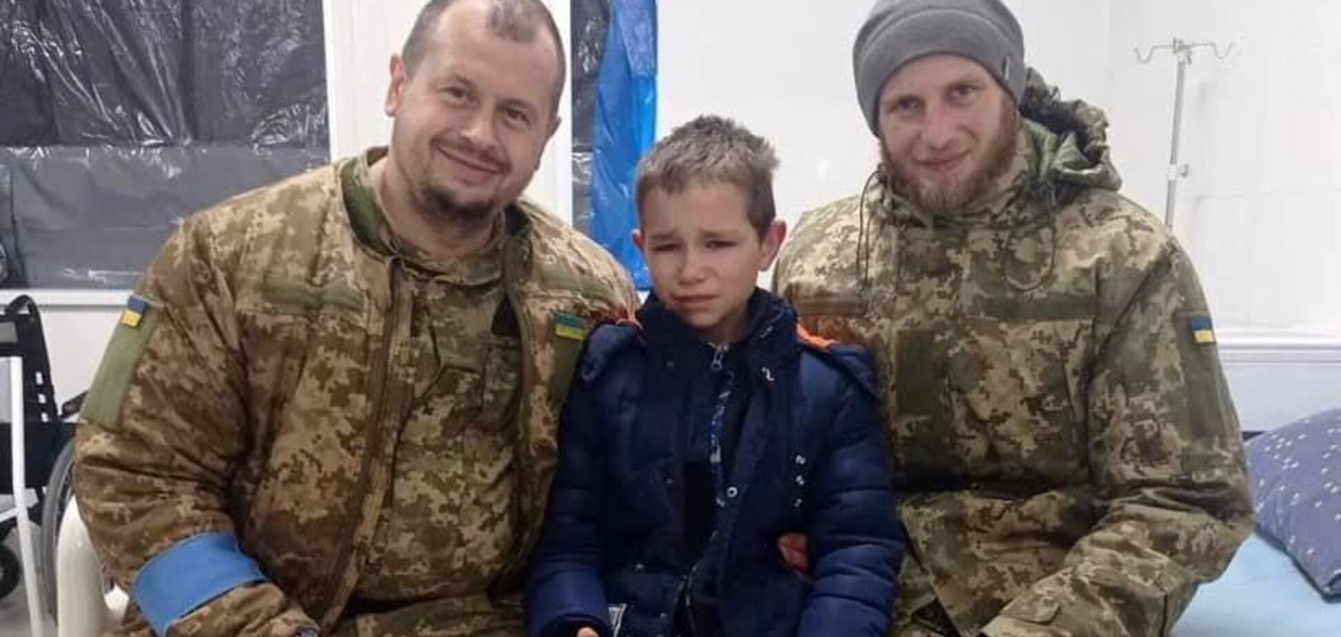 В Борисполе пятиклассник пришел ночью к ВСУ защищать Украину. Фото маленького героя
