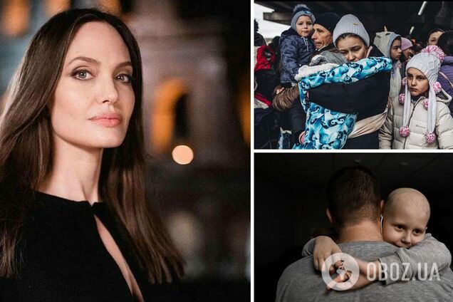 Анджелина Джоли призвала остановить войну и показала фото детей из Украины