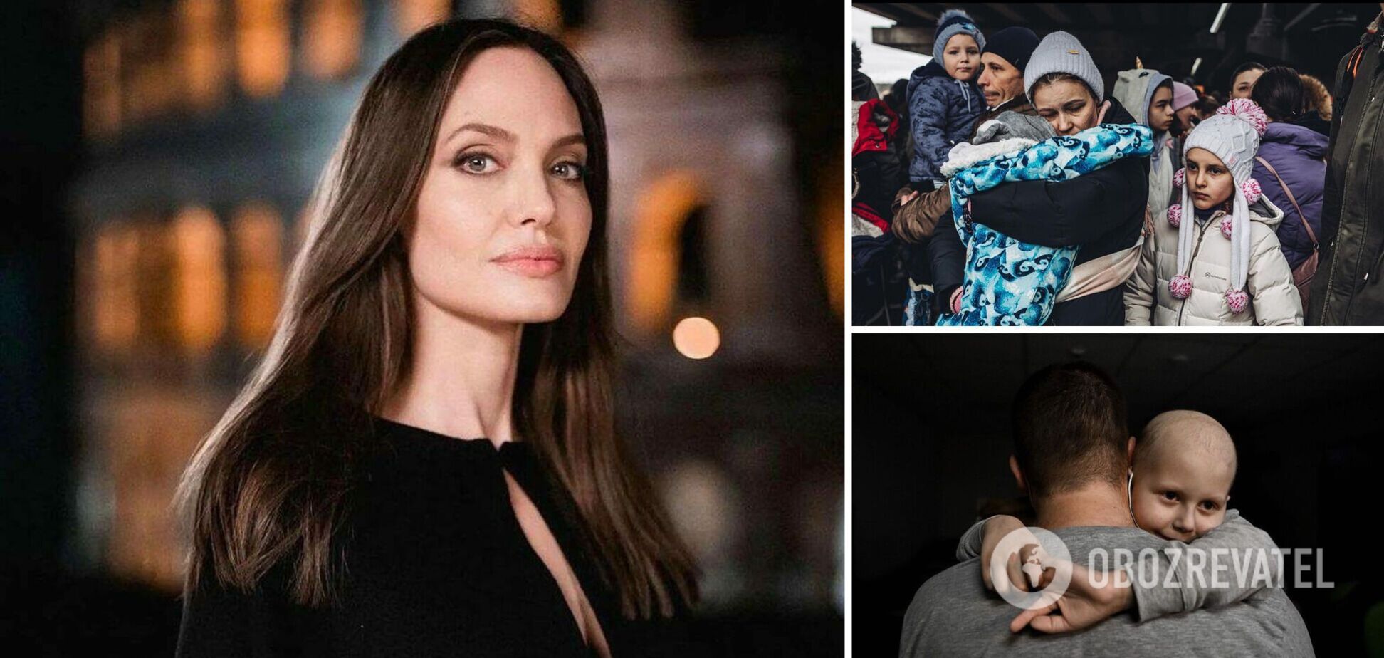 Анджелина Джоли призвала остановить войну и показала фото детей из Украины