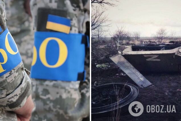 На Запоріжжі жителі міста спалили ворожий БТР, захопили автомати та знищили окупантів