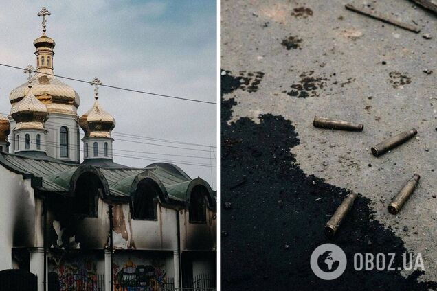 Оккупанты обстреляли церковь