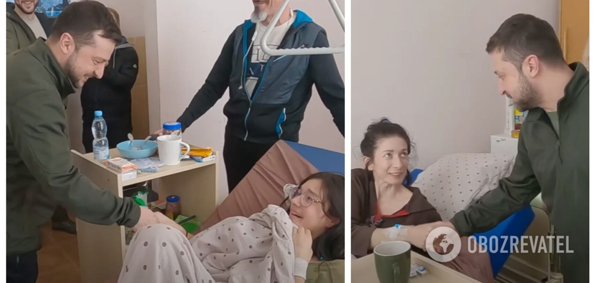 Зеленский приехал в госпиталь к раненым на Киевщине: видео теплой встречи