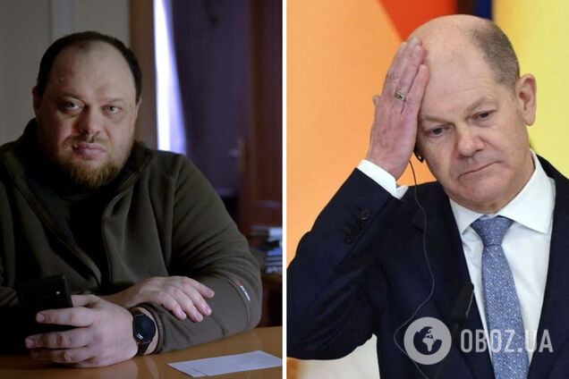 Стефанчук возмутился заявлением Шольца о войне в Украине