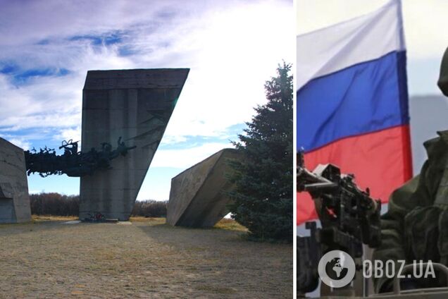 'Не простим!' В Изюме оккупанты разрушили Мемориал памяти Второй мировой войны