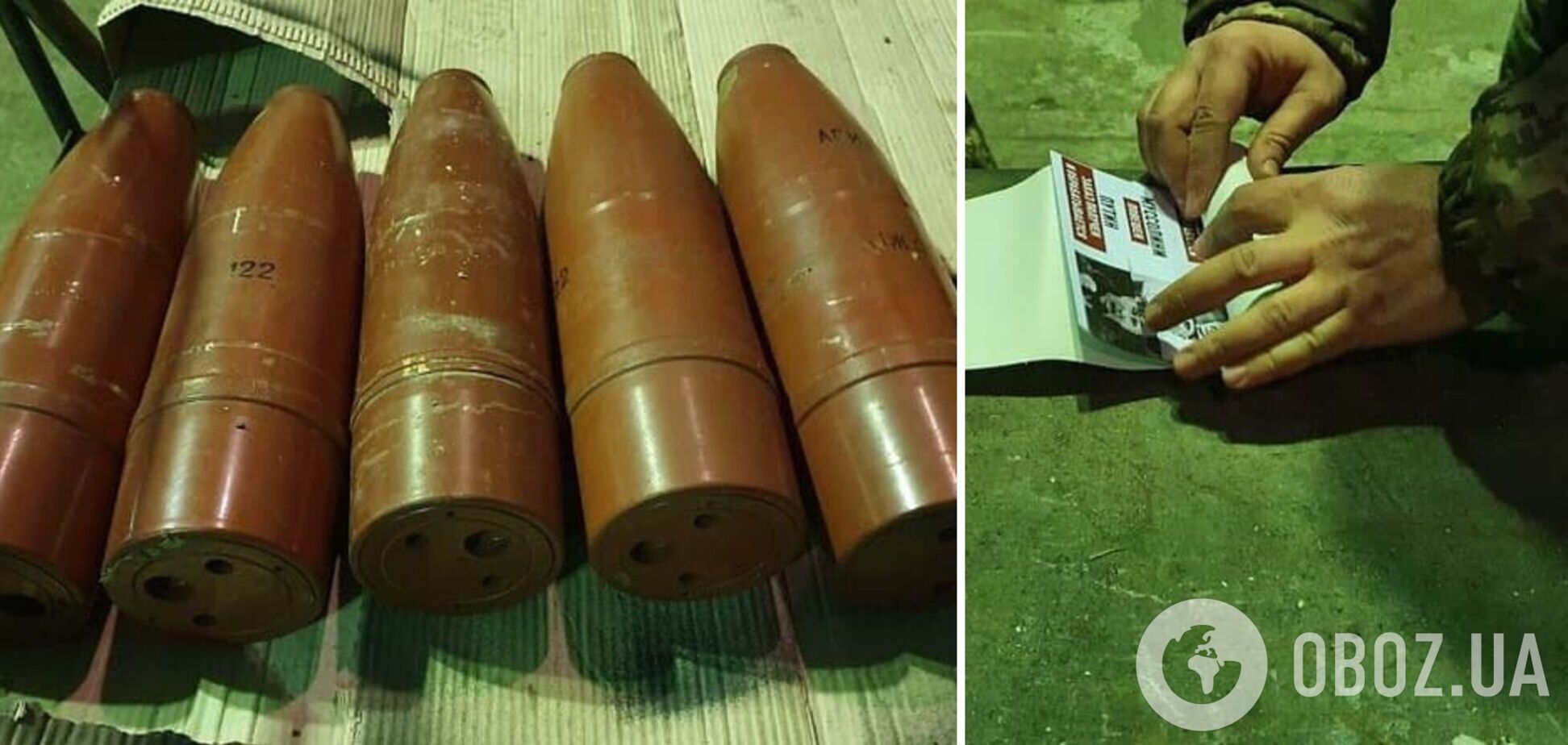 Українські військові запускатимуть снаряди з інструкцією для окупантів, як правильно здатись у полон. Фото