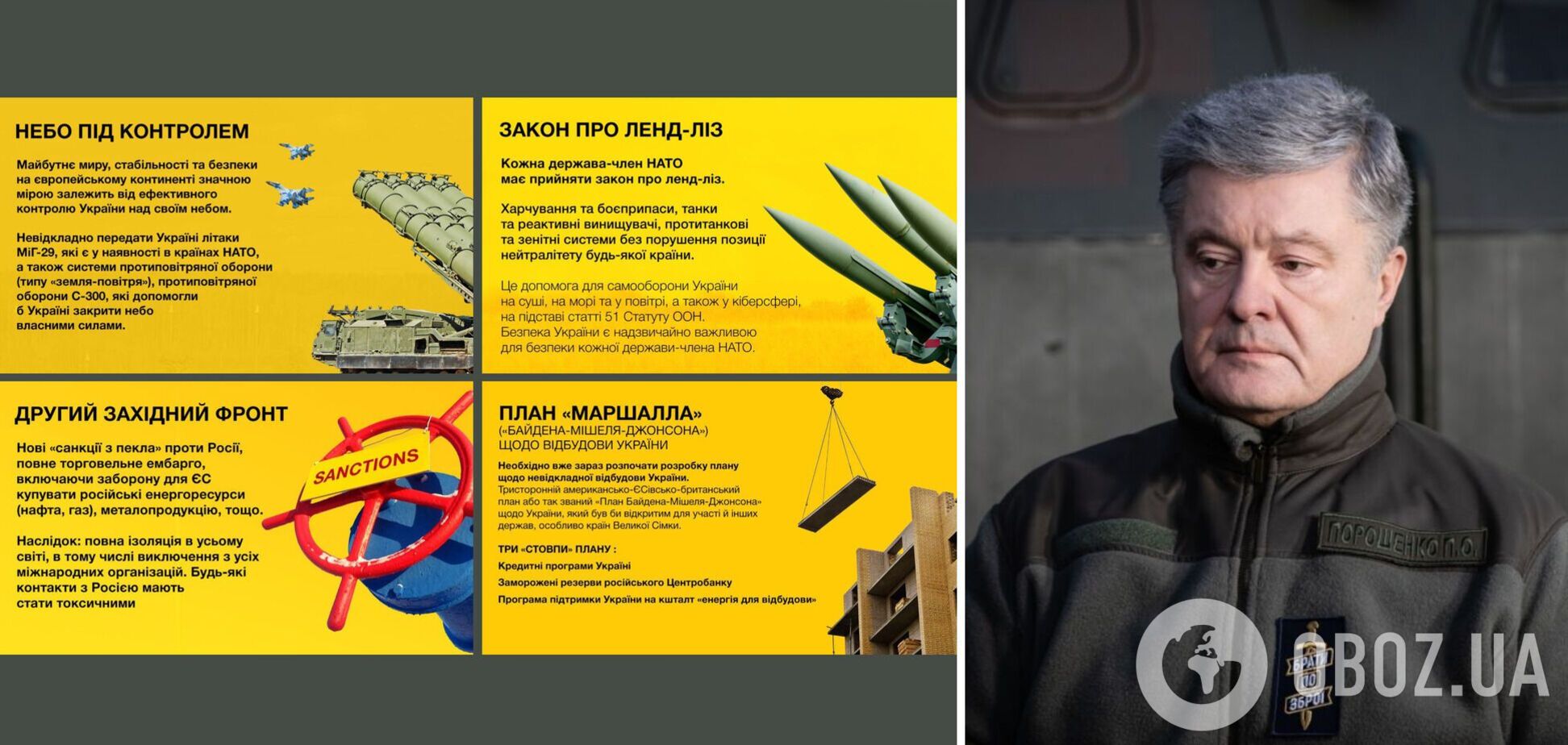 Небо под контролем, ленд-лиз и второй западный фронт – Порошенко предложил международный план принуждения Путина к миру