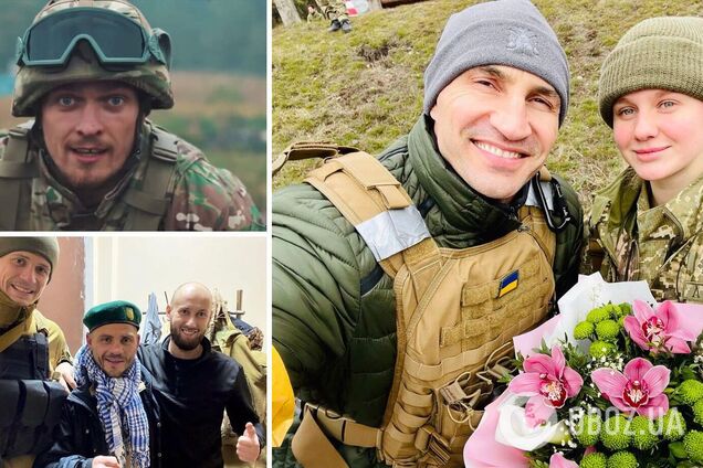 Боксеры, которые воюют в Украине: Кличко охраняет Киев, Усик 'убивает' словом, а Богачук прилетел из США и тягает мешки в Виннице