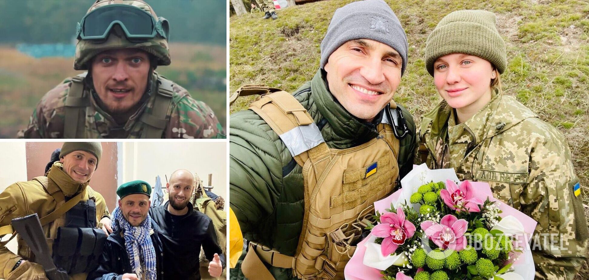Боксеры, которые воюют в Украине: Кличко охраняет Киев, Усик 'убивает' словом, а Богачук прилетел из США и тягает мешки в Виннице