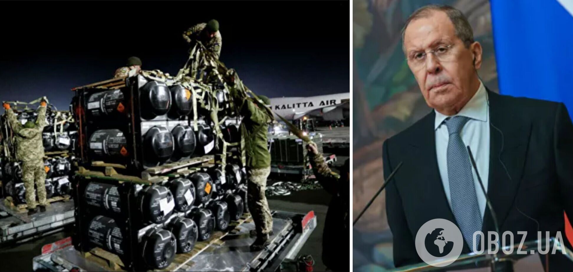 Лавров заявив, що Росія атакуватиме вантажі із західною зброєю для України