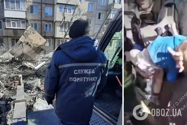 Появились шокирующие кадры по спасению ребенка из-под завалов в Харькове. Видео