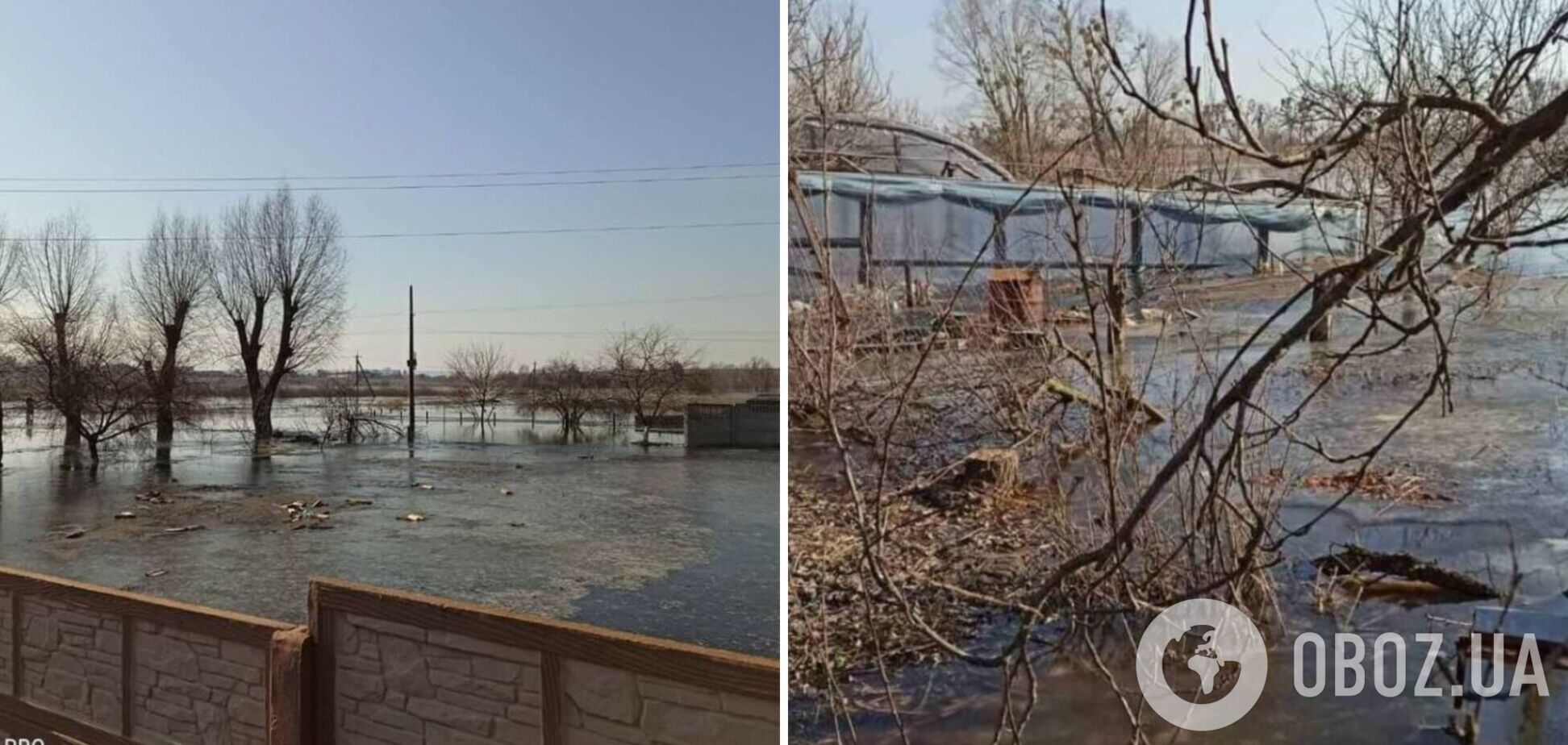 Демидов на Киевщине может затопить, река выходит из берегов. Фото