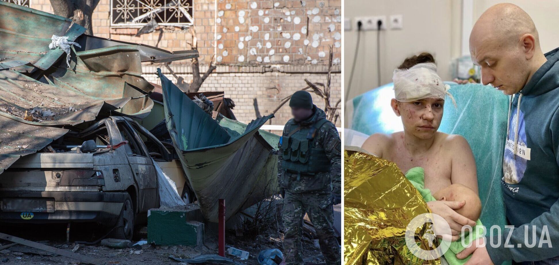 Украинская Мадонна: киевские медики спасают мать, закрывшую своим телом ребенка во время обстрела. Фото