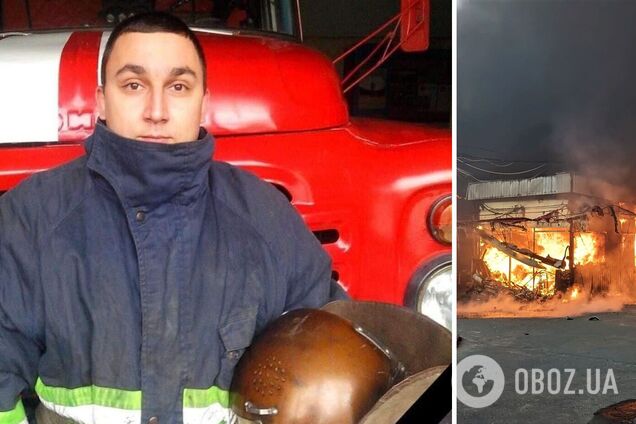 У Харкові попрощалися з рятувальником, який загинув під час обстрілу окупантами ринку Барабашово. Фото