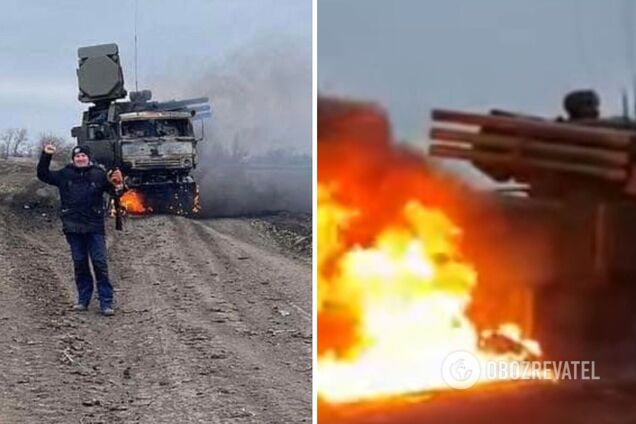 Мінус 'Панцир': у мережі показали, як горить техніка ворога. Відео