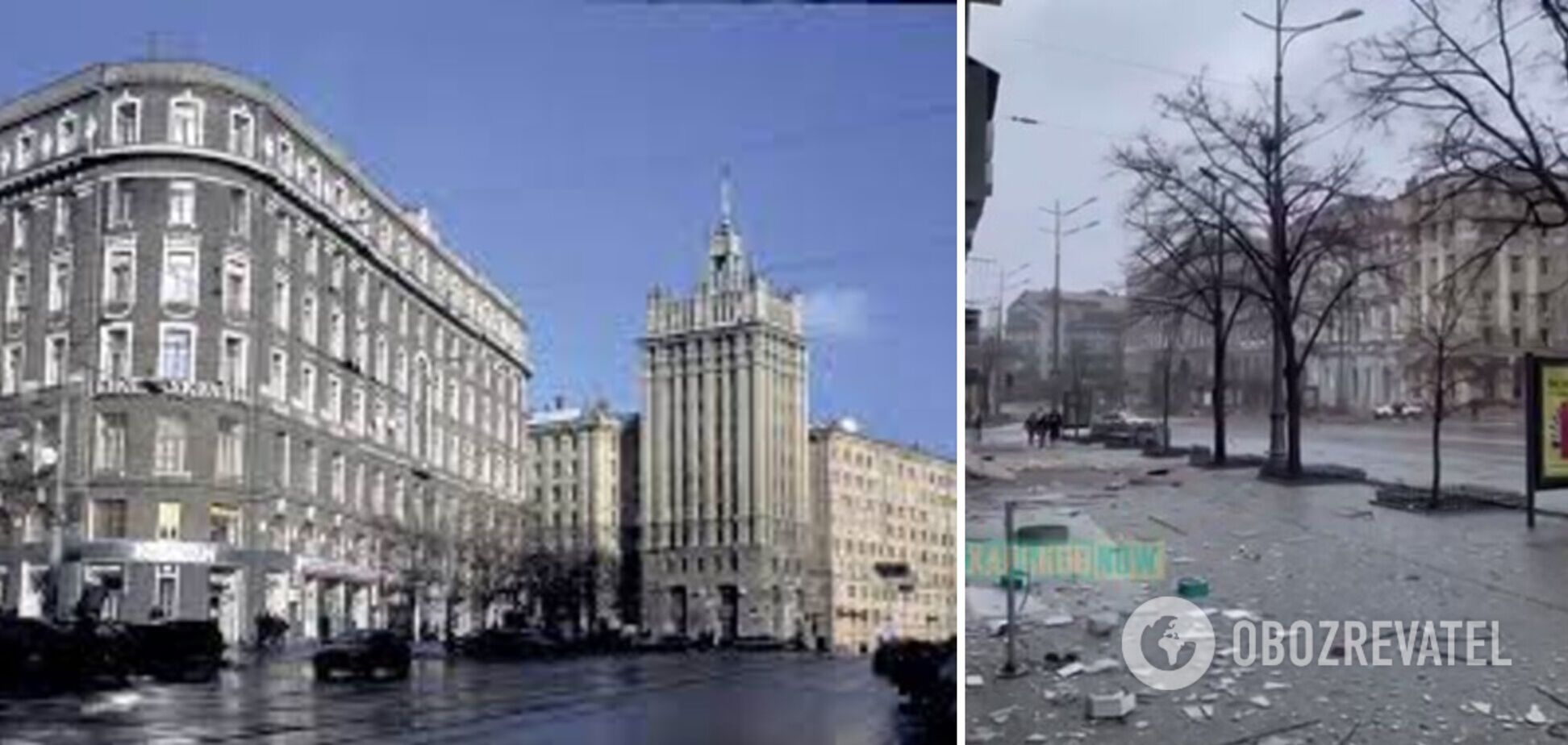 У Харкові окупанти завдали удару по міськраді, телевежі та скинули бомбу на Палац Праці. Фото і відео