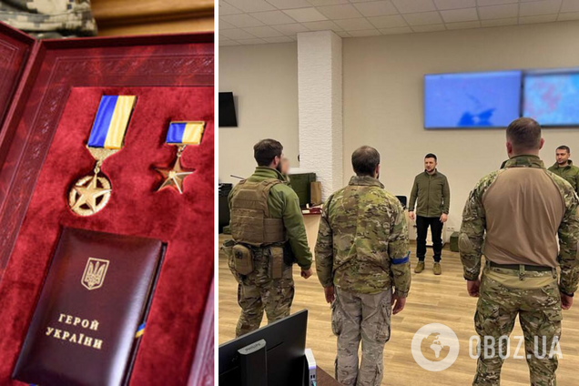 Зеленський нагородив українських розвідників за мужність під час війни з Росією. Фото