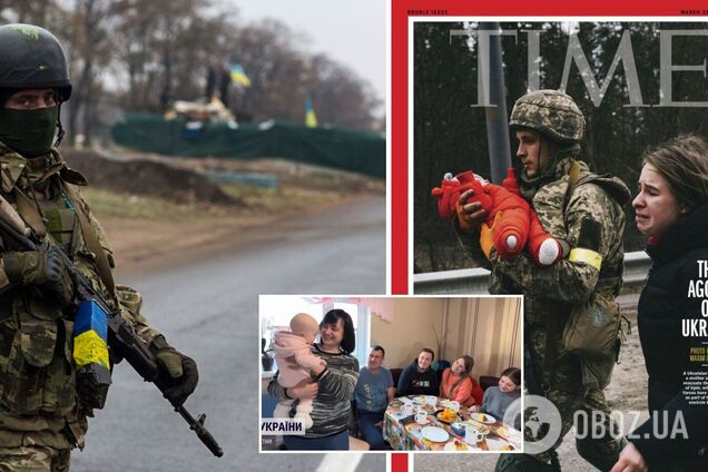 Жителька Ірпеня, яка разом із донькою та військовим ЗСУ потрапила на обкладинку ТІМЕ, зустрілася з його сім'єю. Відео