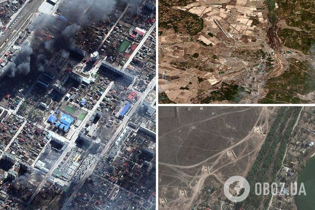 Спутниковые фото Ирпеня