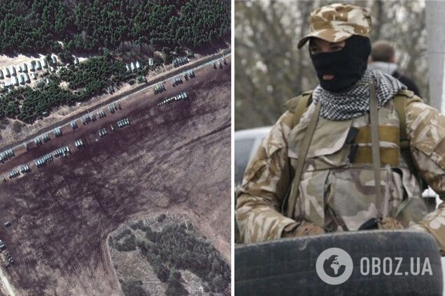 Росія розгорнула додаткові сили на кордоні Білорусі й України. Супутникове фото