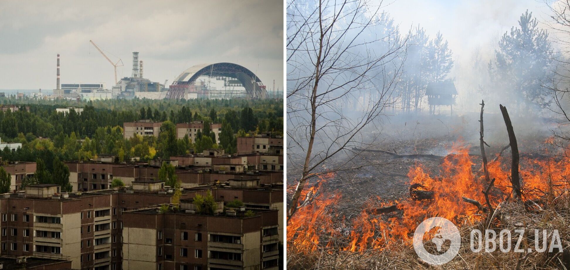 У зоні відчуження ЧАЕС зафіксували сім осередків загоряння, які у десятки разів перевищують допустимі норми