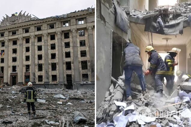 У Харкові з-під завалів ОДА дістали тіла 24 людей, роботи тривають