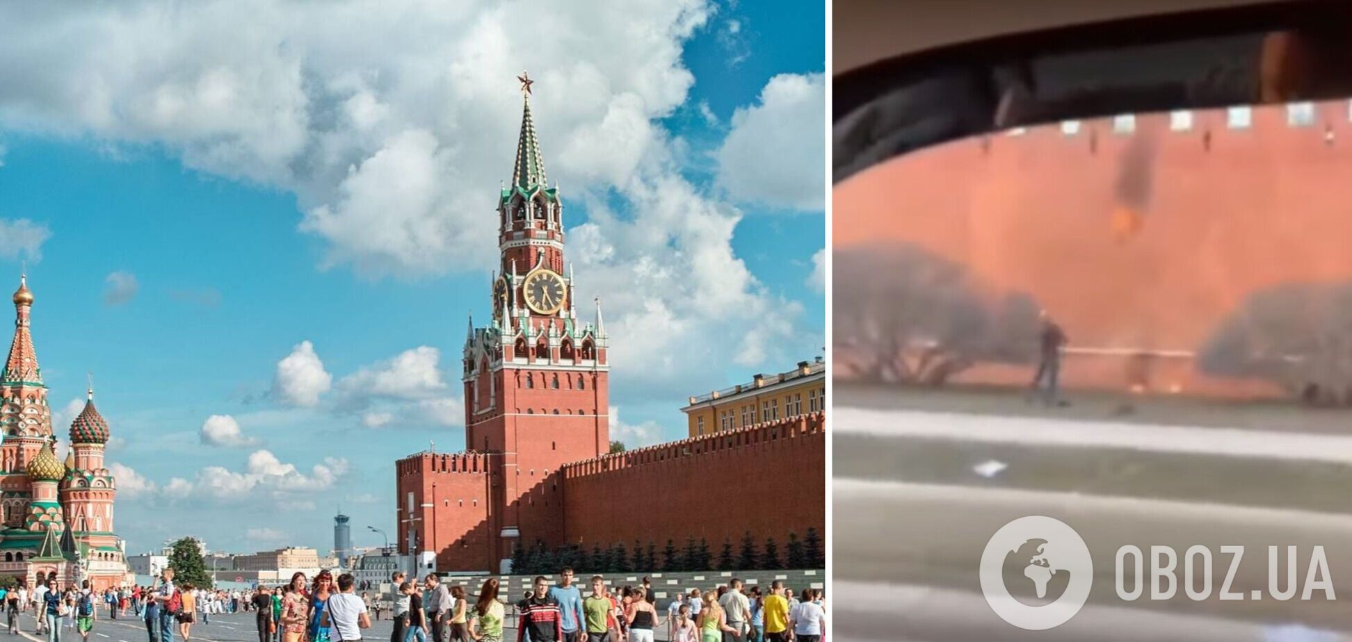 Росіянин спробував закидати Кремль коктейлями Молотова