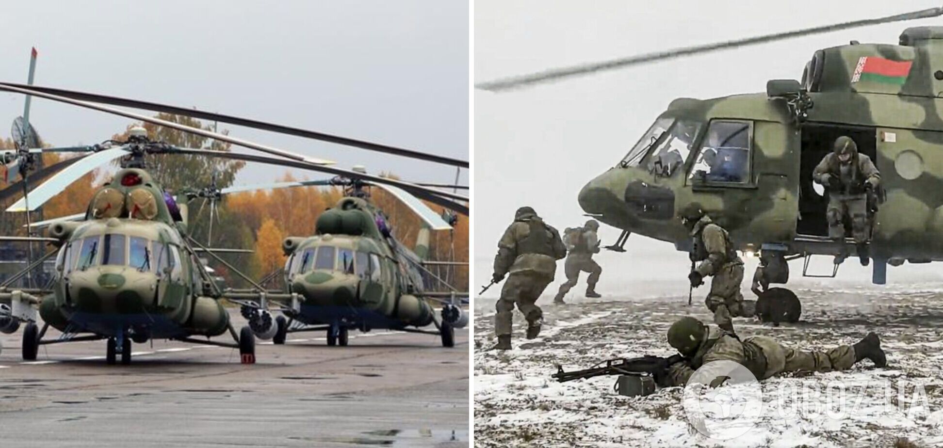 З'явилися нові фото аеродромів у Білорусі: російських вертольотів поменшало