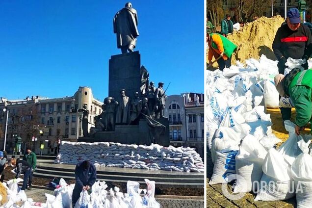 Пережив Другу світову та знову під загрозою: у Харкові пам'ятник Шевченку рятують від окупантів. Фото