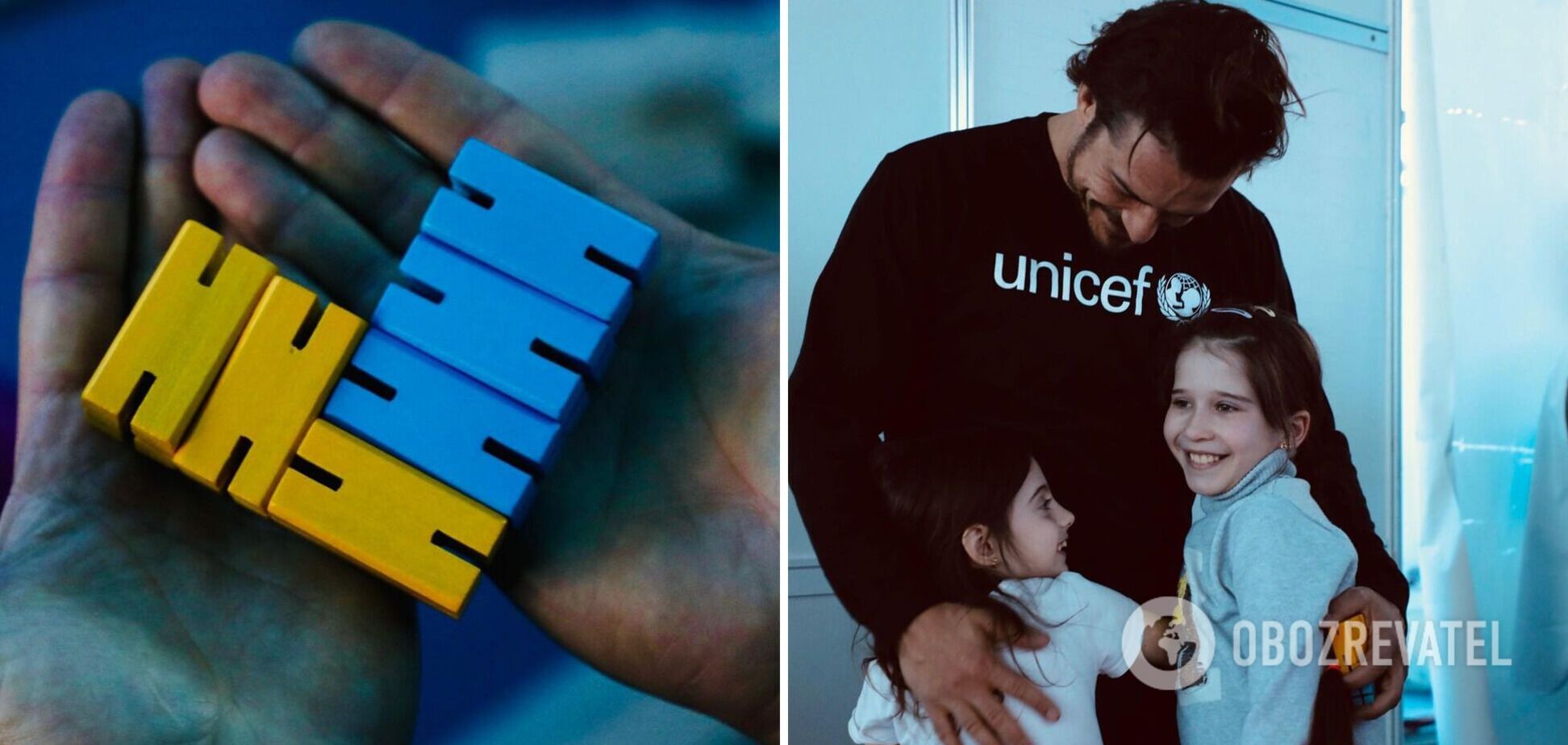 Орландо Блум в Молдове поддержал украинских детей-беженцев. Трогательные кадры
