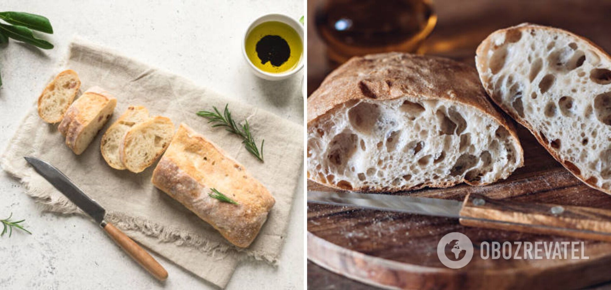 Високий та пористий хліб чіабата без замісу тіста: лінивий рецепт