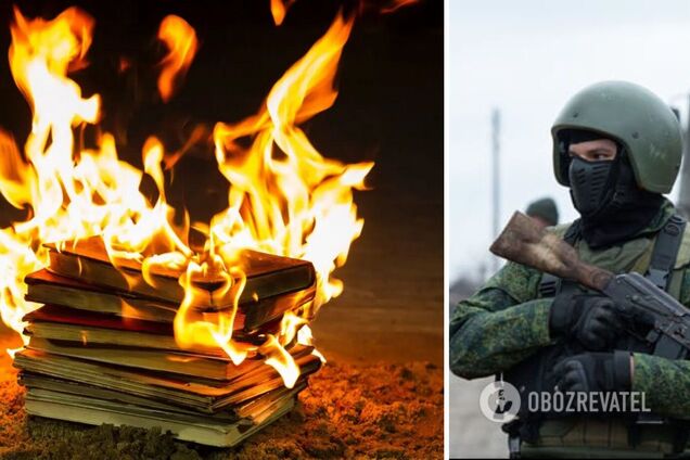 Оккупанты устроили 'охоту' на учебники по истории и украинскую литературу: книги уничтожают – разведка