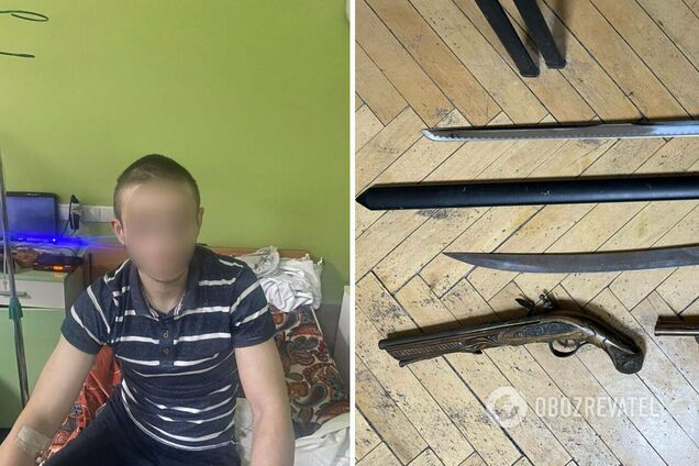 Мародер поранив себе з вкраденої зброї