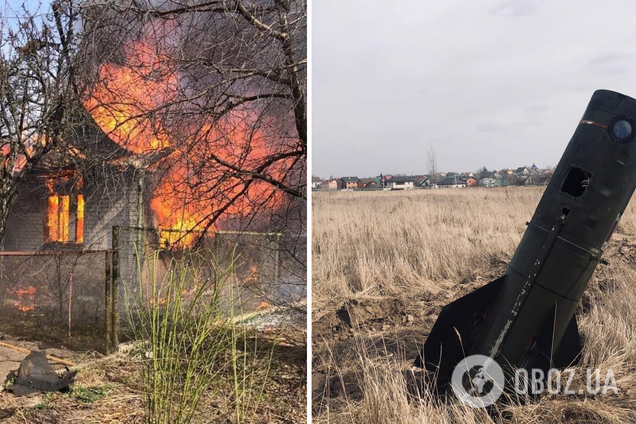 Российские оккупанты обстреляли из артиллерии дома на Киевщине: есть разрушения, пострадал ребенок. Фото и видео