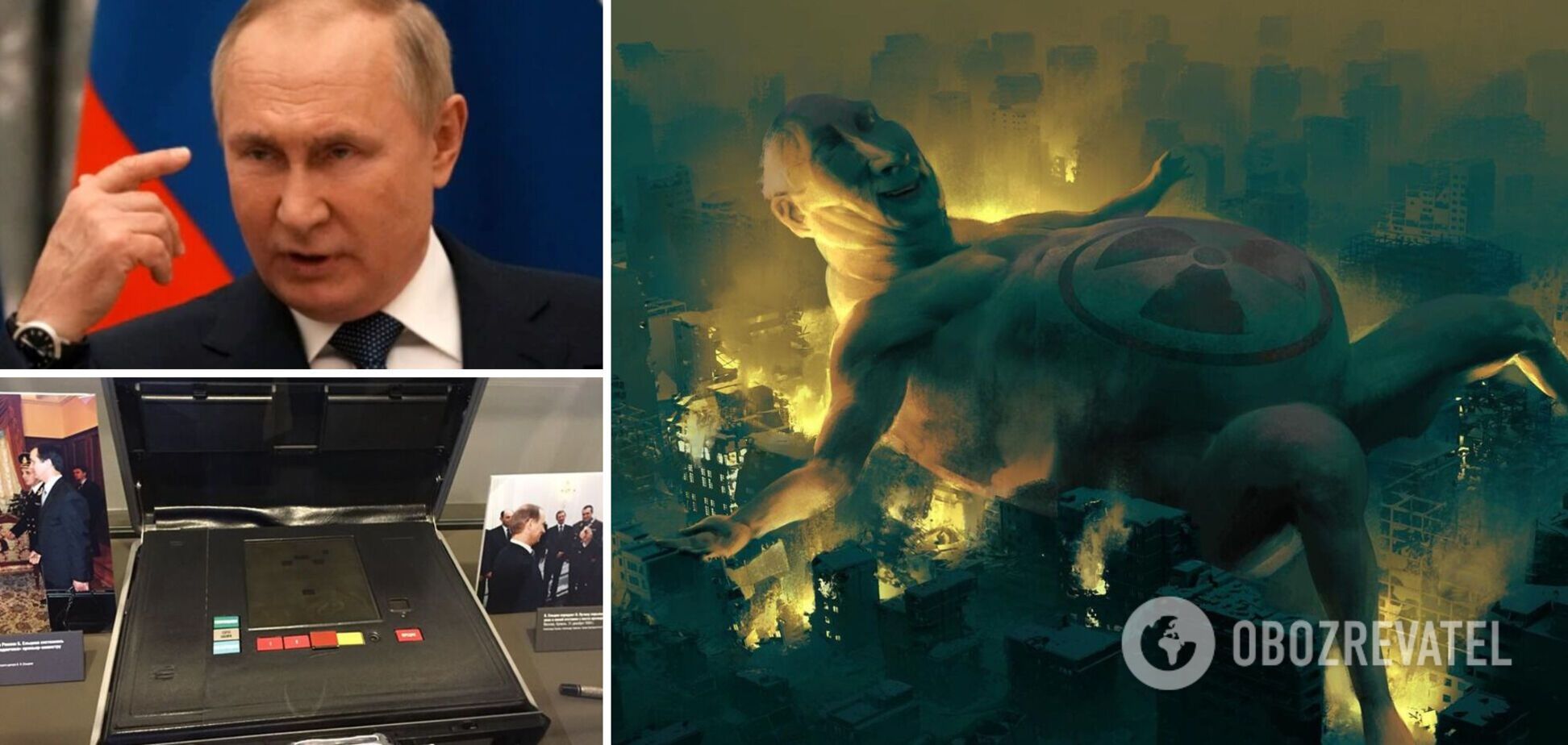 Монстр, якого не зупинити. Український художник новою картиною з голим Путіним попередив світ про ядерне пекло