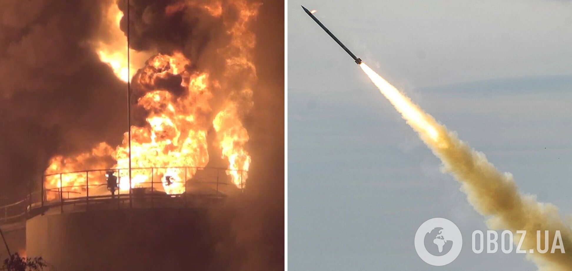 На Ривненщине российская ракета попала по нефтебазе: первые подробности