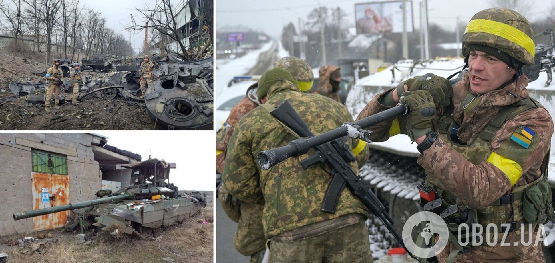 В Мариуполе украинские защитники уничтожили вражеские танки и подбили БМП оккупантов
