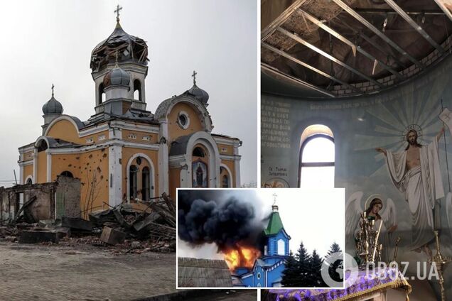 По две в день: благославленные Кириллом российские оккупанты уже разбомбили 59 церквей в Украине
