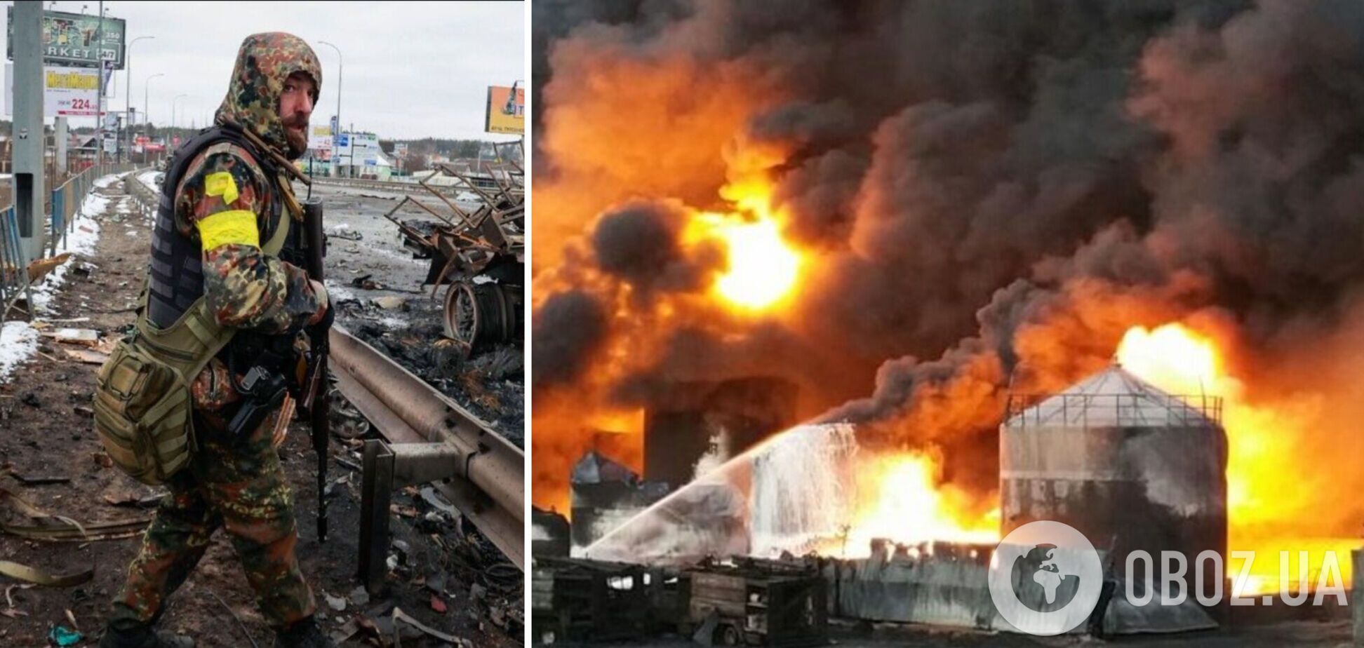 Оккупанты ударили по нефтебазе на Ривненщине. Видео